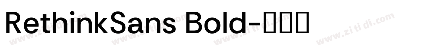 RethinkSans Bold字体转换